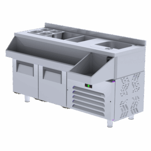 COCKTAIL PREPARATION COUNTER W/3 DOORS - AIM CPC3-3