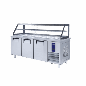 SERVİS BUZDOLAPLARI - 2, 3 ve 4 KAPILI - CAM ÜST RAFLI (AIM 15SBR3-G)