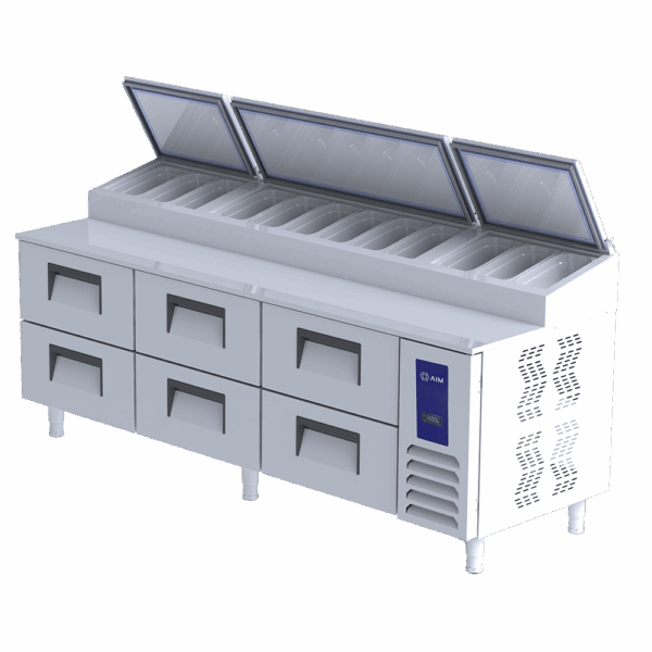 DRAWER TYPE PIZZA PREPERATION COUNTER - AIM 800USA-3