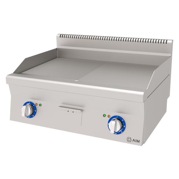 ELECTRICAL GRILLS - 1/2 RIBBED 1/2 SMOOTH SURFACE - AIM AEI86-ND