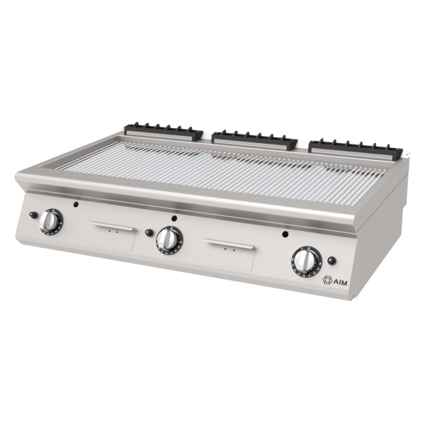 GAS GRILLS - RIBBED SURFACE - CHROME - AIM AGI127-NK
