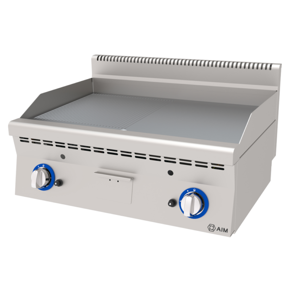 GAS GRILLS - 1/2 RIBBED 1/2 SMOOTH SURFACE - AIM AGI86-ND