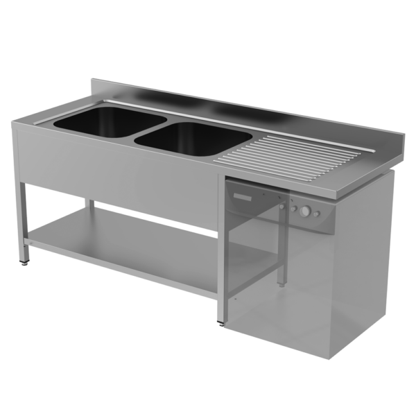 SINK WITH DISHWASHER SPACE - WELDED - SWF-1607085-2 R